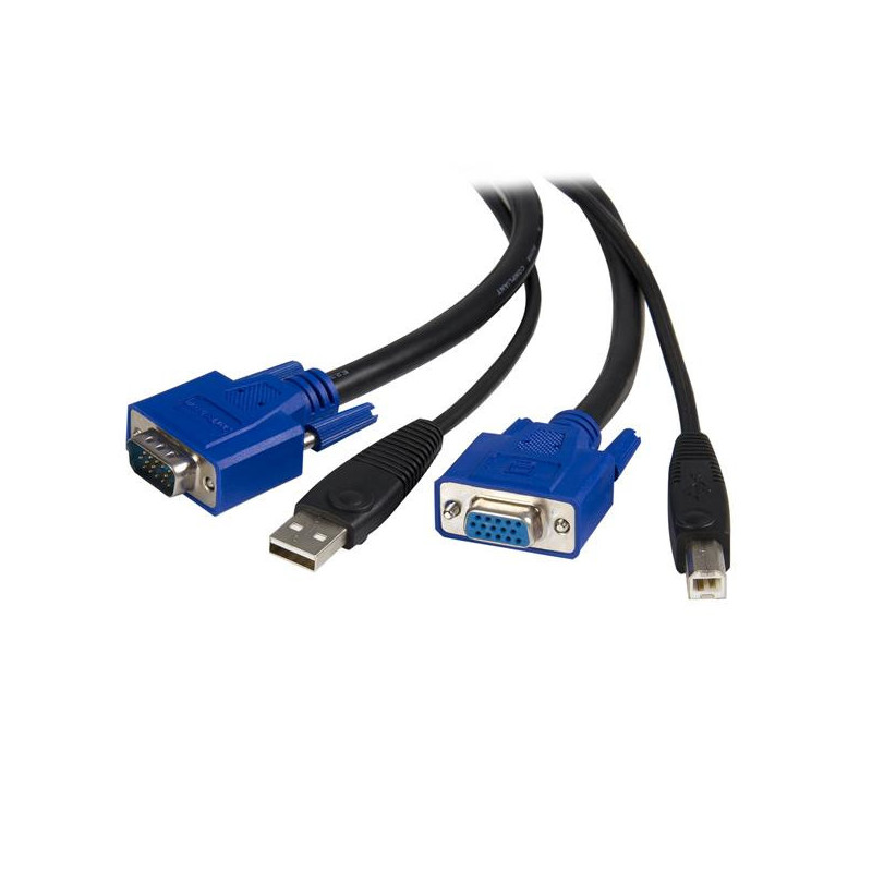 STARTECH 1.8M 2-IN-1 USB KVM CABLE - USB VGA KVM CABLE, LTW