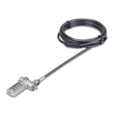 STARTECH Universal Laptop Lock 6.6ft, Compatible w/ Noble Wedge/Nano/K-Slot, Keyless Combo