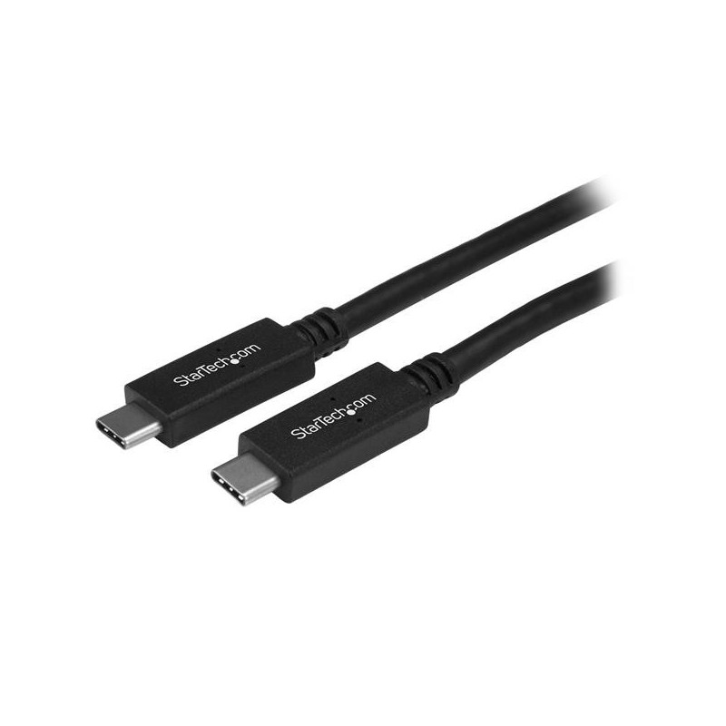 STARTECH 1M USB-C 3.0 CABLE, TB 3 COMPATIBLE, BLACK, 2YR