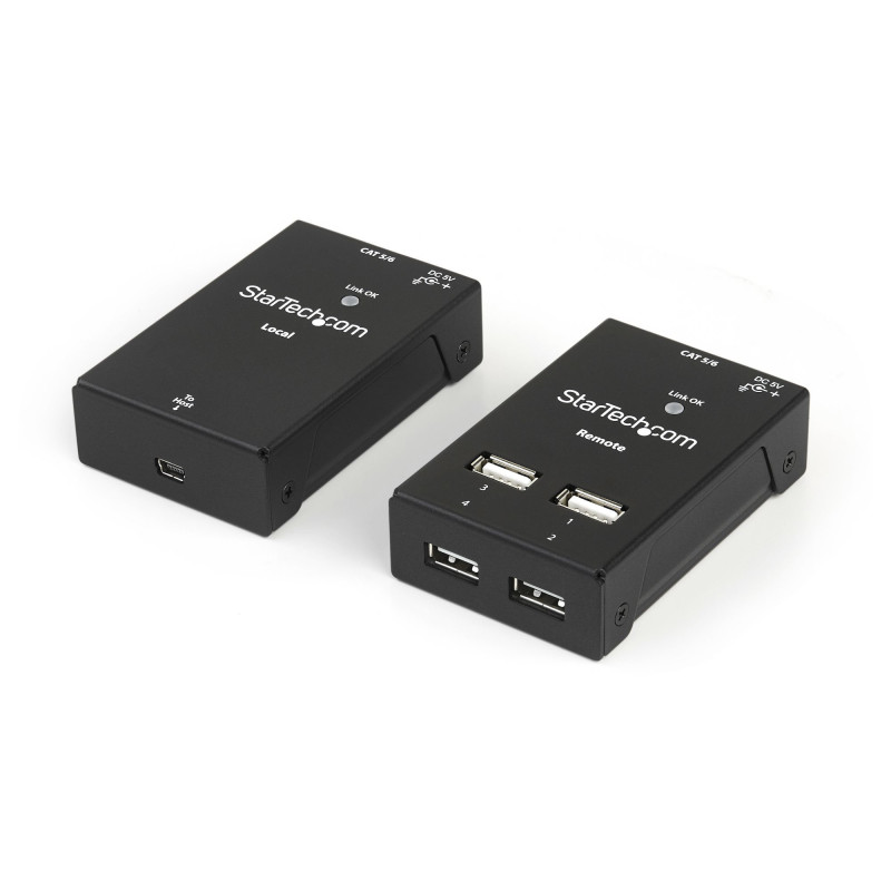 STARTECH 4 PORT USB 2.0 EXTENDER OVER EHERNET, CAT5 AND CAT6, 2YR