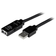 STARTECH 15M USB2.0 A TO A EXTENSION CABLE, M/F, BLACK, LED, LTW