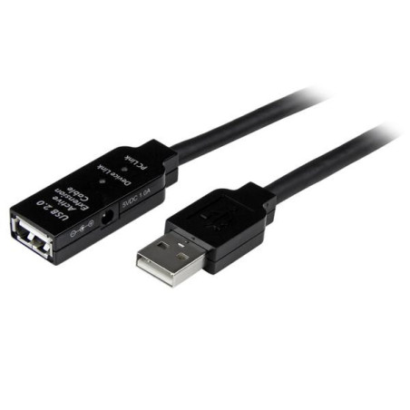 STARTECH 15M USB2.0 A TO A EXTENSION CABLE, M/F, BLACK, LED, LTW