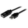 STARTECH 15M USB2.0 A TO A EXTENSION CABLE, M/F, BLACK, LED, LTW