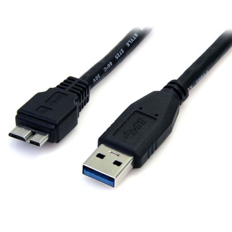 STARTECH 0.5M USB 3.0 A TO MICRO USB 3.0 B CABLE, M/M, LTW