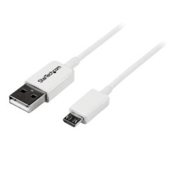 STARTECH 0.5M WHITE MICRO USB CABLE - A TO MICRO B - MICRO USB CHARGER LTW