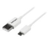 STARTECH 0.5M WHITE MICRO USB CABLE - A TO MICRO B - MICRO USB CHARGER LTW