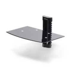 StarTech FLOATING WALL-MOUNTED AV SHELF, GLASS, H/ADJ, 2YR
