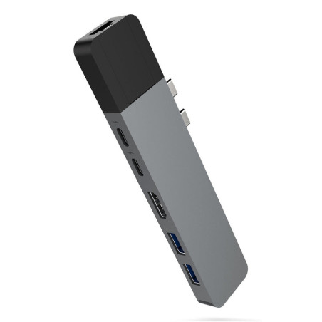 TARGUS HYPERDRIVE NET 6-IN-2 USB-C HUB - GRAY