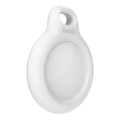 SECURE HOLDER KEYRING FOR AIRTAG - WHT