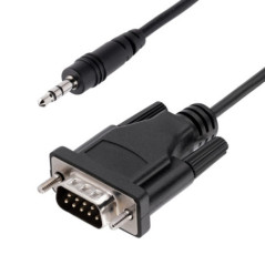 STARTECH 3FT DB9 TO 3.5MM SERIAL CABLE, RS232 DB9 MALE TO AUDIO JACK LTW