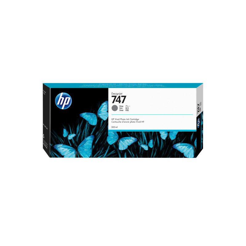 HP 747 300-ML GRAY DESIGNJET INK CARTRIDGE - Z9+ SERIES