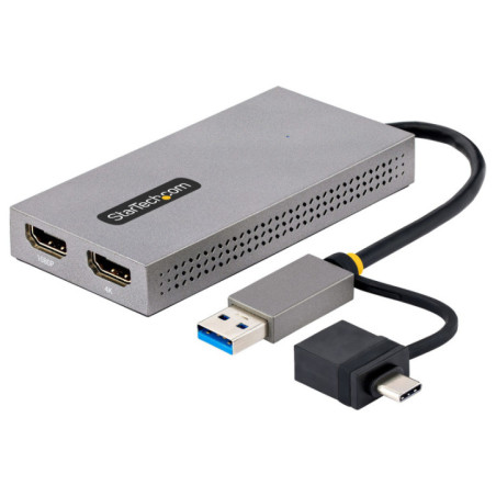 USB to Dual HDMI Adapter 4K30Hz + 1080p