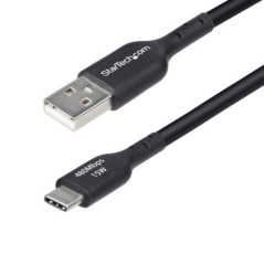 4m USB-A to USB-C Charging Cable Black