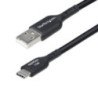 4m USB-A to USB-C Charging Cable Black