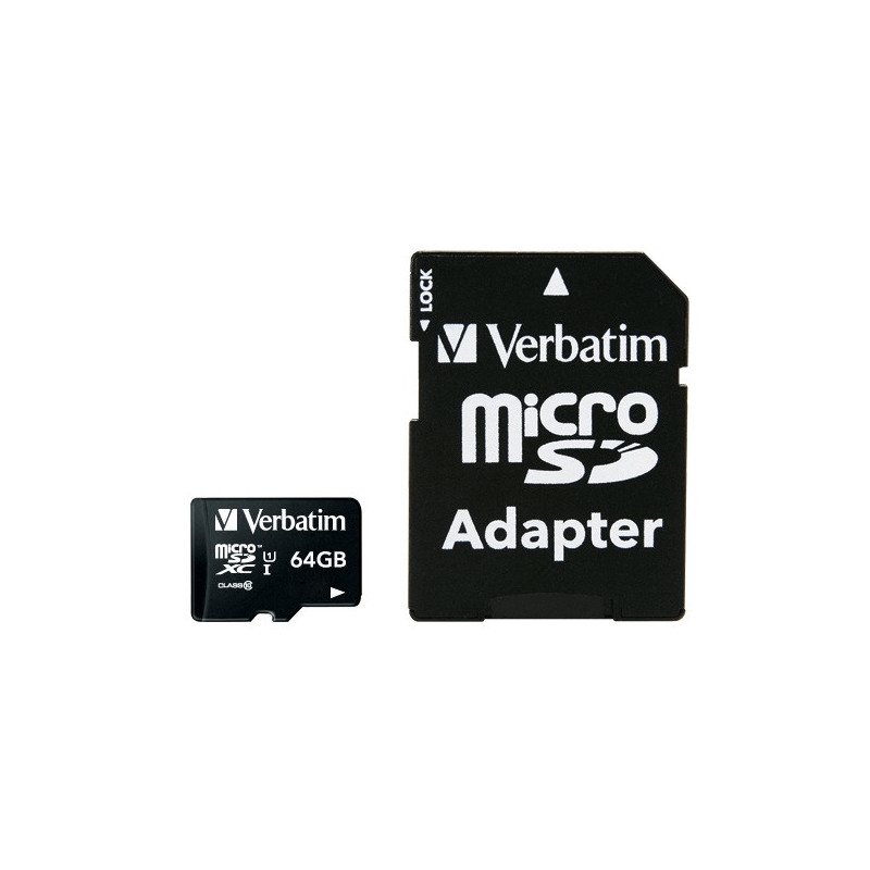 Micro SDXC 64GB (Cls 10 UHS-I) w adaptr