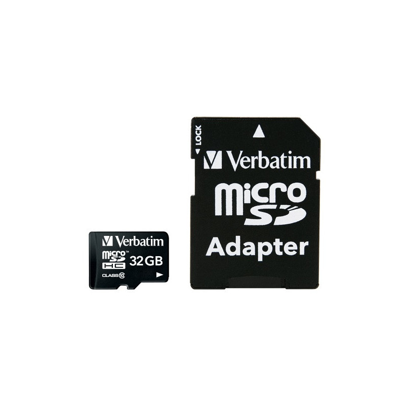 Verbatim Micro SDHC 32GB (Class 10) with