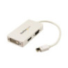 mDP to VGA DVI HDMI-3-in-1 Adapter