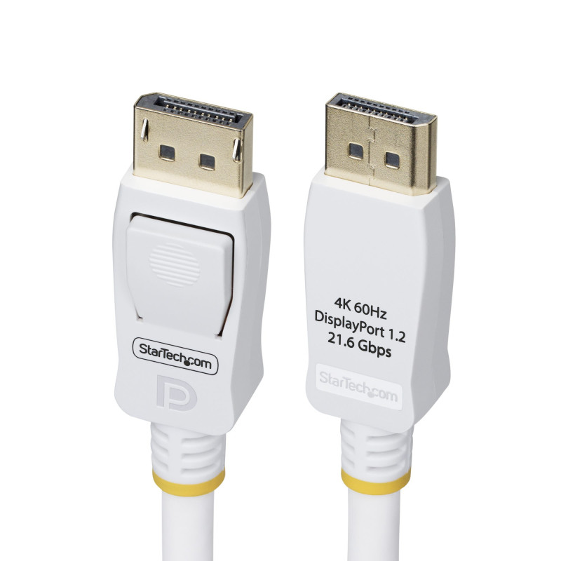 1.8m White VESA Certified DP 1.2 Cable