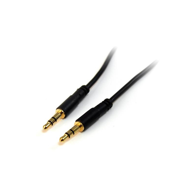3 ft Slim 3.5mm Stereo Audio Cable - M/M
