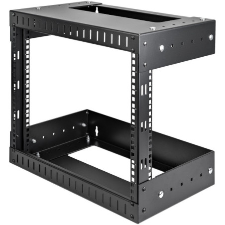 8U Open Frame Wall Mount Equipment Rack