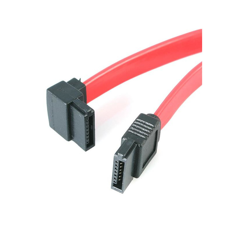 18in SATA to Left Angle SATA Cable