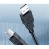 HP DHC-PT100-1M USB-A to USB-B v2.0 cable 1M Black