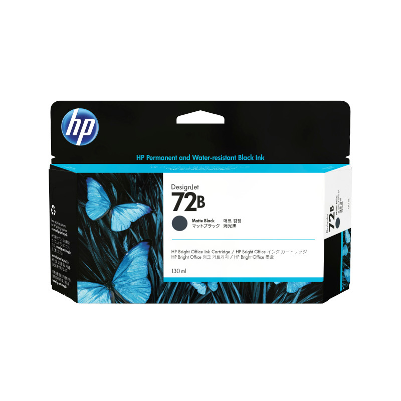 HP 72B 130ML MATTE BLACK DESIGNJET INK - T770 / T790 / T795 / T1200 / T1300 / T2300
