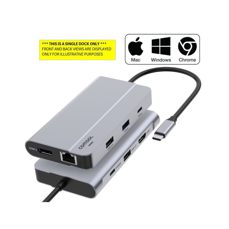 Dual 4K HDMI SM768 Multiport Adapter PD100