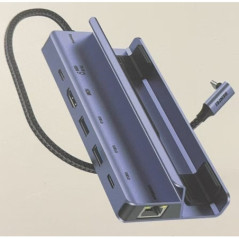 BENFEI 000492GY 6 in 1 Docking 1xHDMI 4K, 2xUSB-A 3.0, 1xUSB-C 3.0, 1xUSB-C PD, 1xRJ45