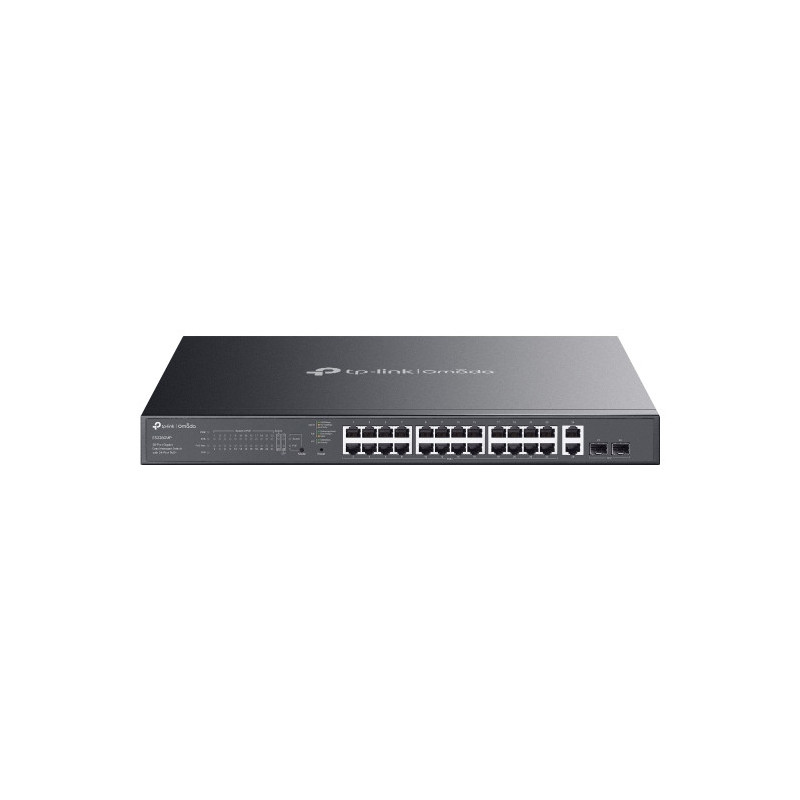 TP-LINK OMADA 28-PORT EASY MANAGED GIGABIT SWITCH, POE+(24), SFP(2), 384W, 5YR