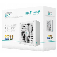 DeepCool PQ750G WH 750W Gamer Storm 80+ Gold/Cybenetics Fully Modular ATX Power Supply 120mm Fan, Japanese Capacitors, DC to DC,