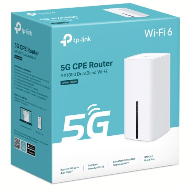 TP-LINK AX1800 5G WI-FI 6 DUAL-BAND GIGABIT ROUTER, EASYMESH, GbE(3), 3YR