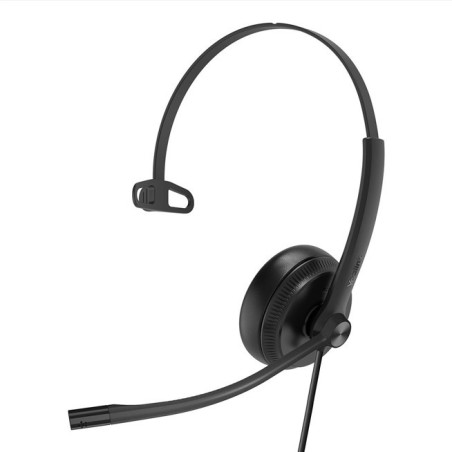 Yealink UH34SE Teams Certified Wideband Noise Cancelling Headset, USB and 3.5mm Jack, Controller with Teams Button, Mono, Ultra 