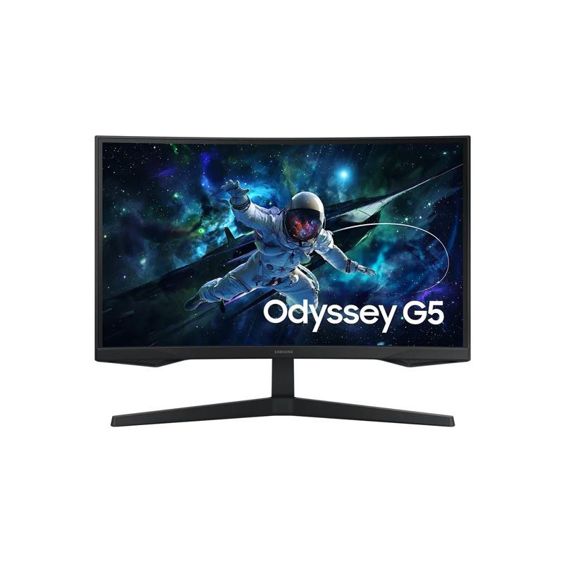 Samsung Odyssey G55C 27' QHD Curved Gaming Monitor 2560 x 144 165Hz16:9 1000R 1ms VA AMD FreeSync HDR10 DisplayPort HDMI Tilt VE