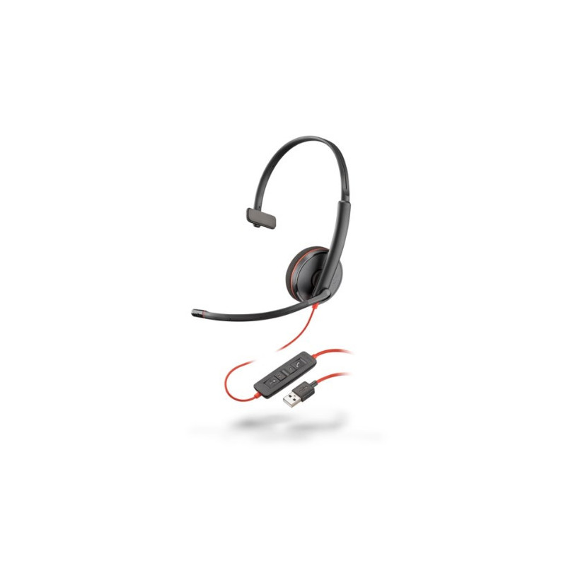 POLY BLACKWIRE 3210 MONAURAL U SB-A HEADSET