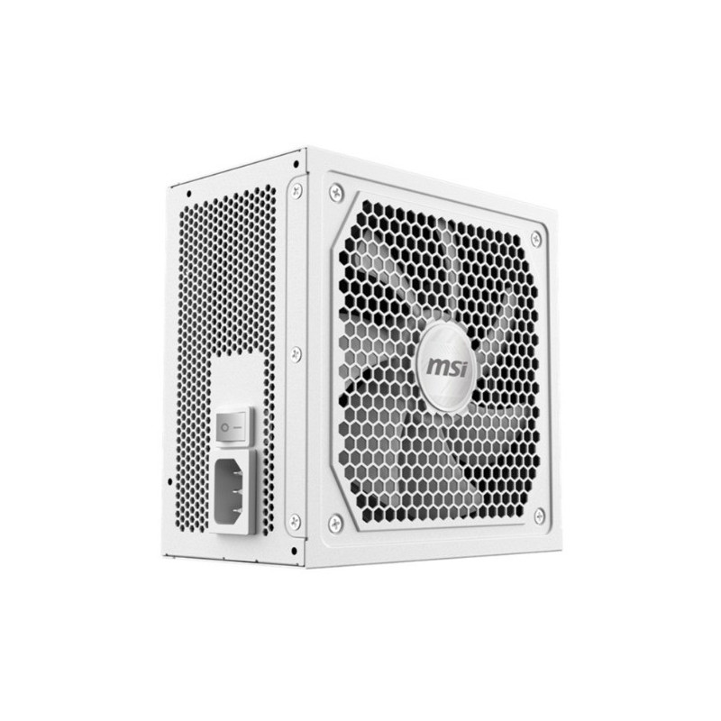 MSI MAG A1000GL PCIE5 ATX Power Supply Uni - White, 1000W, 80+ Gold, Fully Modular, PCIe5 600W, 135mm FDB Fan, Active PFC, 100-2