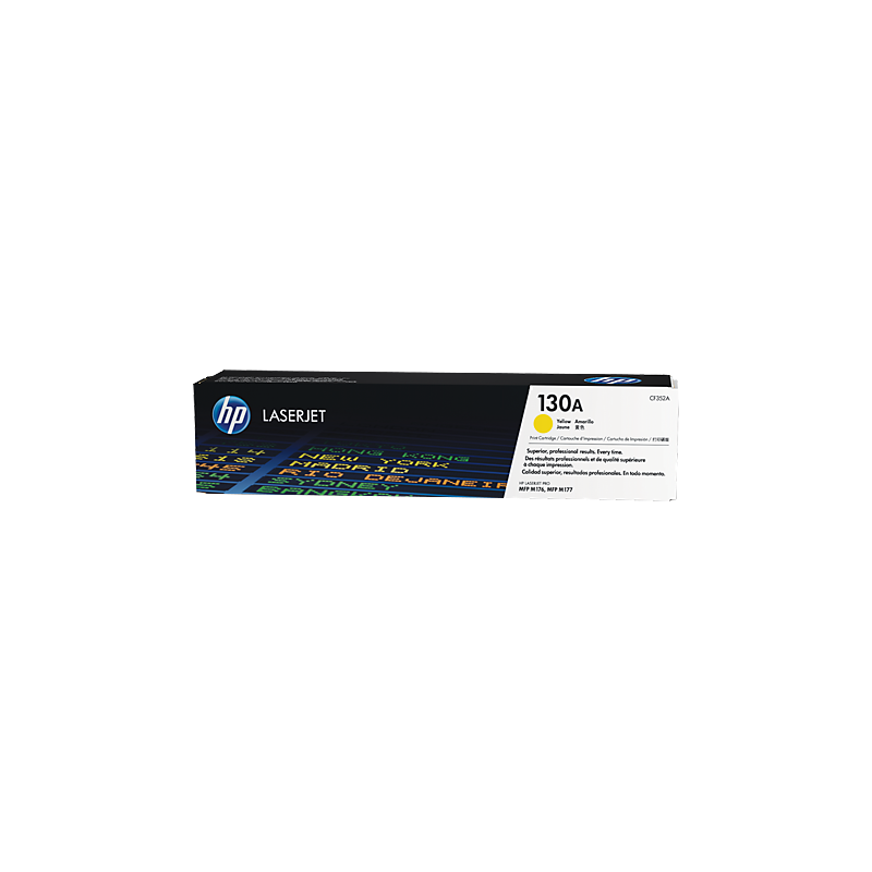 HP 130A YELLOW LASERJET TONER CARTRIDGE-M153/M176/M177