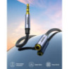 BENFEI 421GY 3M 3.5mm Male to Female AUX Extension Cable, TRRS 4-Pole Stereo Audio Jack Cord for Headphones, Microphone, Smartph