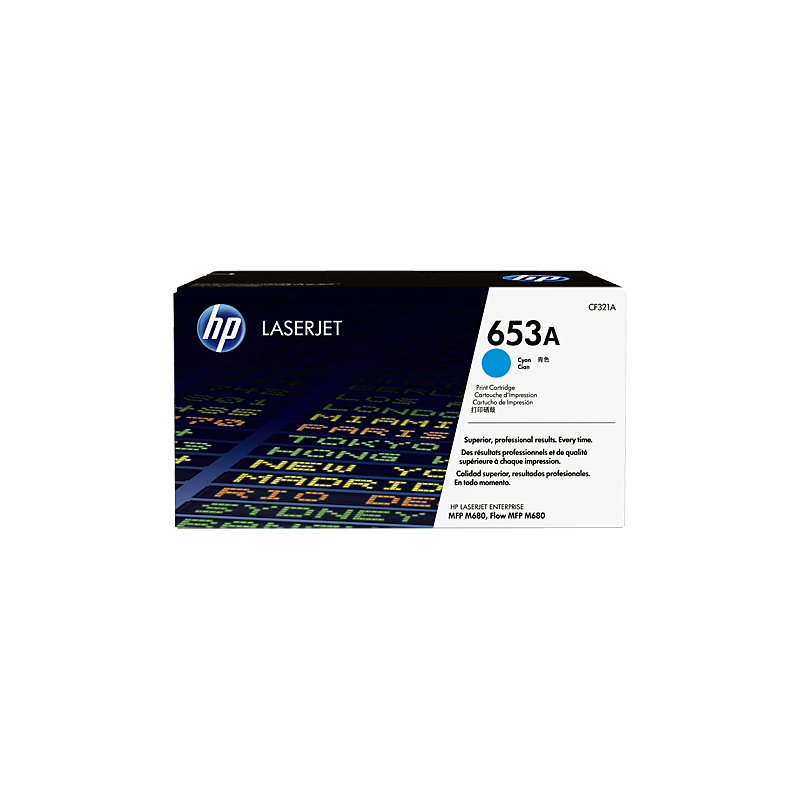 HP 653A CYAN LASERJET TONER CARTRIDGE MFP M680 16500 pages