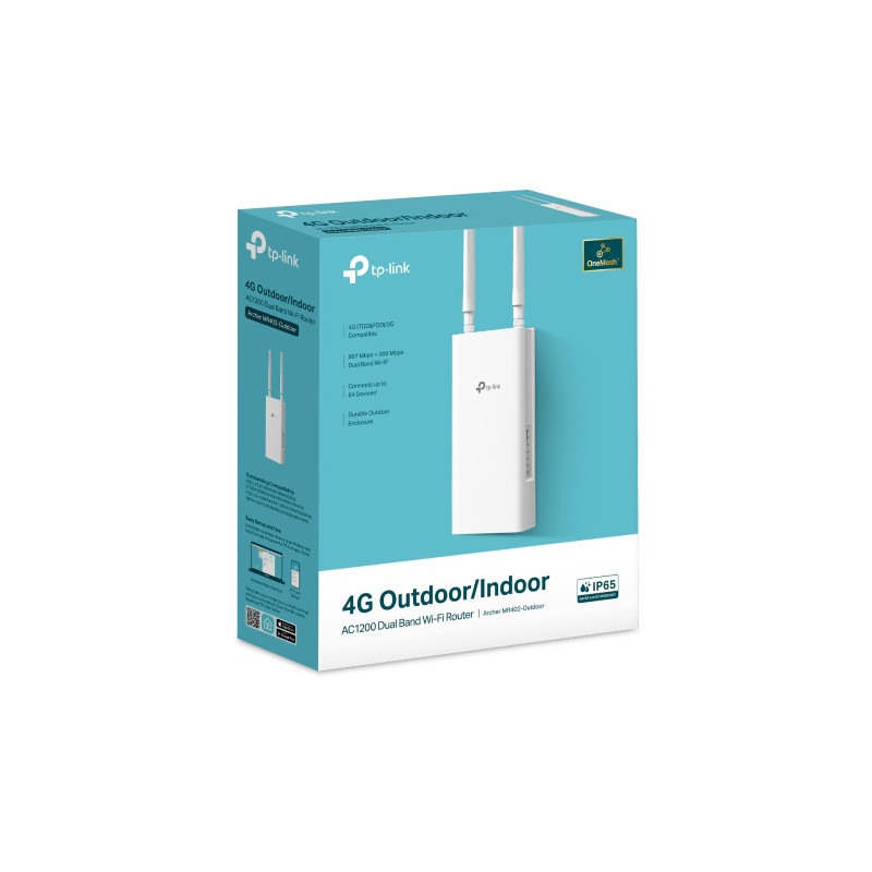 TP-LINK ARCHER AC1200 4G LTE WIRELESS DUAL-BAND OUTDOOR ROUTER, LTE(150Mbps), POE, 3YR