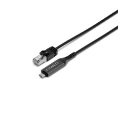 Cygnett Unite USB-C To RJ45 Ethernet Cable Gigabit (5M) - Black(CY5506PCCCE), 1Gbps, USB 3.2, Universal Compatibility, 2 Years W