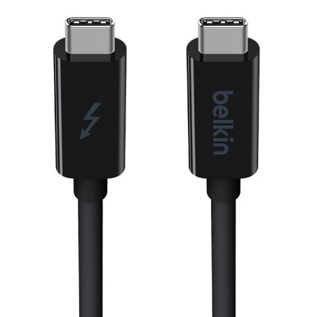Belkin Thunderbolt 3 Cable USB-C to USB-C (1M) - Black (F2CD081ds1M-BLK ), 60W PD, 20Gbps, 4K/Ultra-HD, Thunderbolt Certified, 2