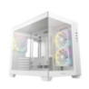 DeepCool CG330 3F WH M-ATX, Support BTF back-plug motherboard, USB3.0 x1,USB2.0 x2,Audio x1,Pre-installed with 3 PWM ARGB fans