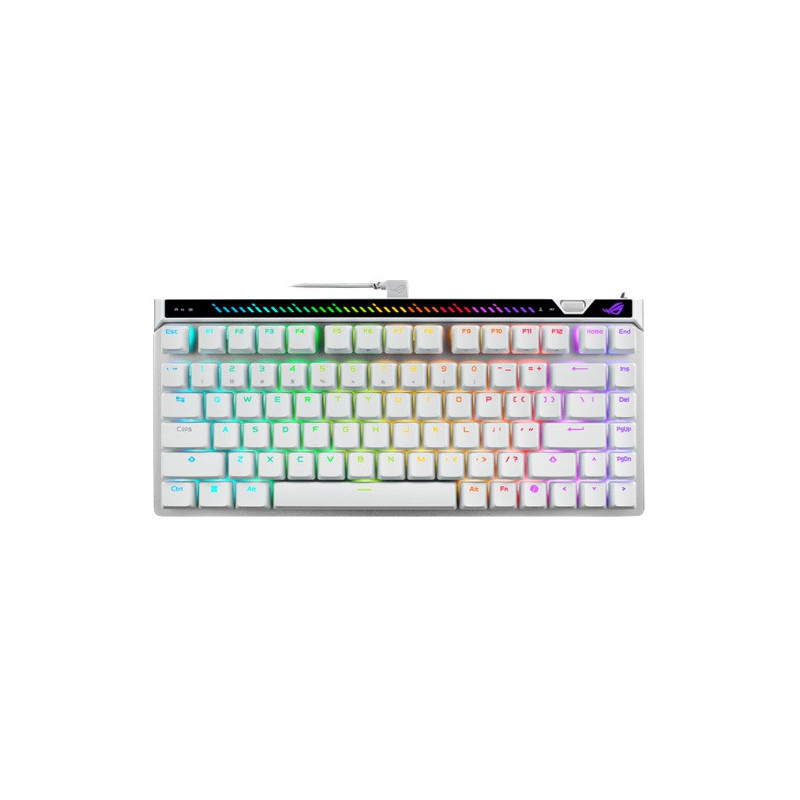ASUS M705 ROG Falchion Ace 75 HE Gaming Keyboard - WHITE, HFXV2Magnetic, USB2.0TypeC, 75%,8000Hz, 0.125ms, Windows10/11, GearLin