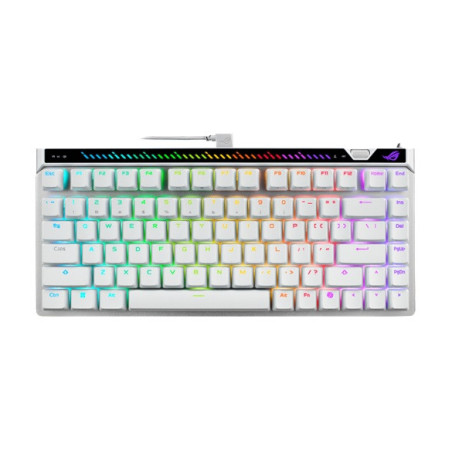 ASUS M705 ROG Falchion Ace 75 HE Gaming Keyboard - WHITE, HFXV2Magnetic, USB2.0TypeC, 75%,8000Hz, 0.125ms, Windows10/11, GearLin