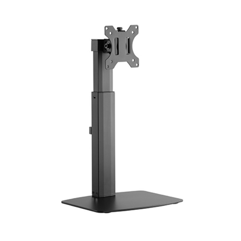 Brateck Single Free Standing Screen Pneumatic Vertical Lift Monitor Stand Fit Most 17'-32' Flat and Curved Monitors Up to 7 kg V