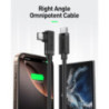 BENFEI 428BK-2M USB C to Right Angle USB C Cable , 90-dgree Angled USB 2.0 Type C Charger Cable, 3A Fast Charging & 480Mbps Data