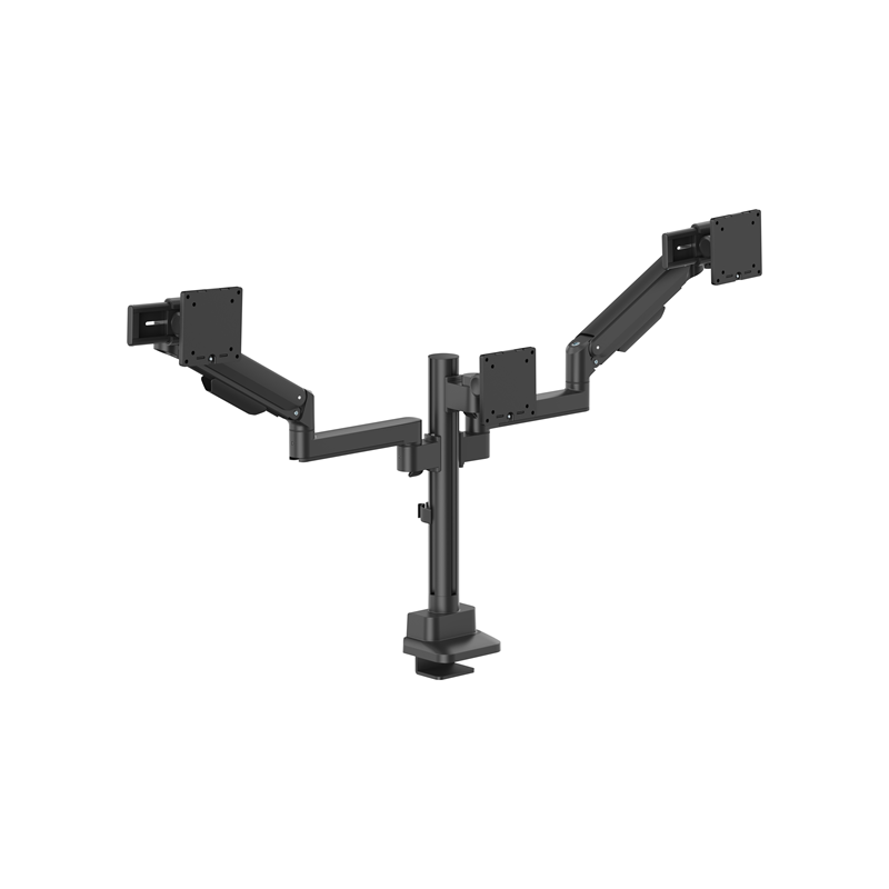 Brateck Modular Mechanical Spring Triple Monitor Arm with Sliders 17'-27' Monitor Weight Capacity (per flat screen):11kg, VESA: 