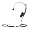 Yealink UH34 Special Edition Mono UC USB Headset, USB-C 3.5mm, Audio Clarity, Noise Cancelling Microphone, Leather Ear Cushions,
