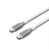 Cygnett Armoured Braided USB-C to USB-C (2.0) Cable (2M) - White (CY4677PCTYC), 5A/100W, 480Mbps, Turbo Charge, Best for Laptop,